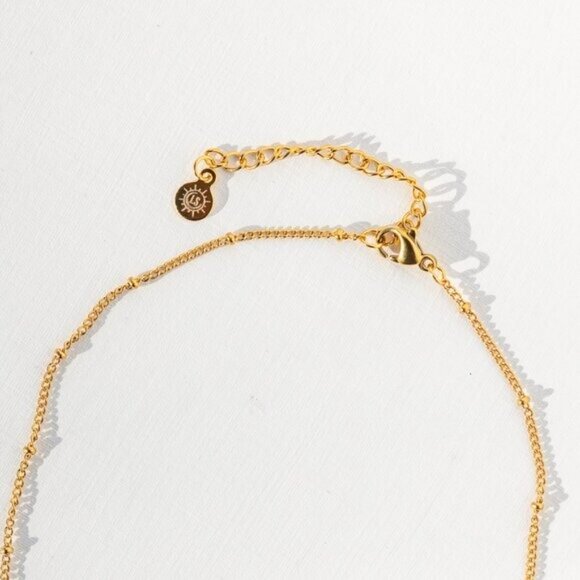 Citrine Pendant Necklace Gorgeous Everyday Necklace Waterproof Non-Tarnish Gold - Picture 5 of 12